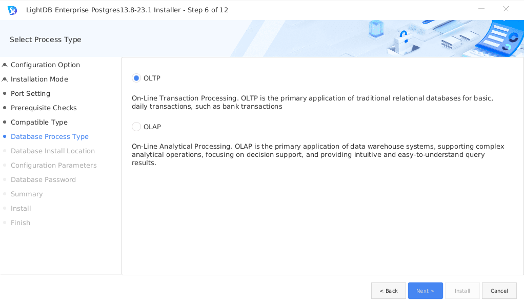 single-install-gui-db-proc-type